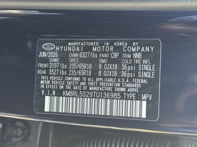 2026 Hyundai PALISADE SEL FWD