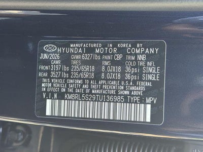 2026 Hyundai PALISADE SEL FWD