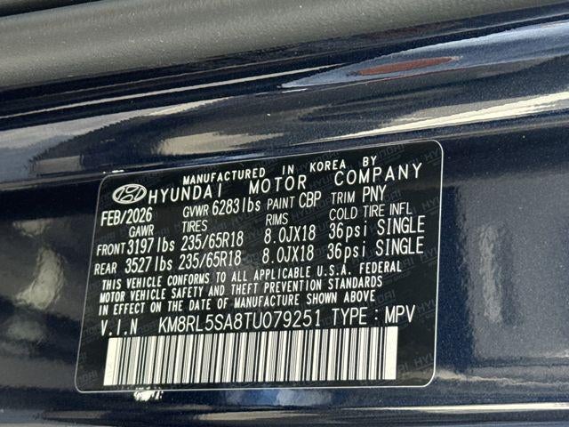 2026 Hyundai PALISADE HYBRID Blue SEL 8P