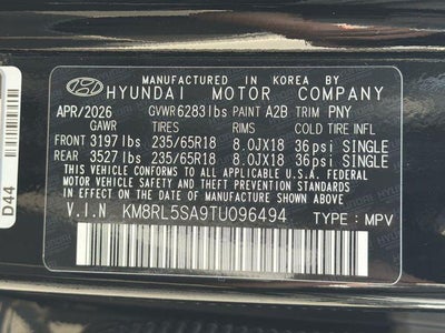 2026 Hyundai PALISADE HYBRID Blue SEL 8P