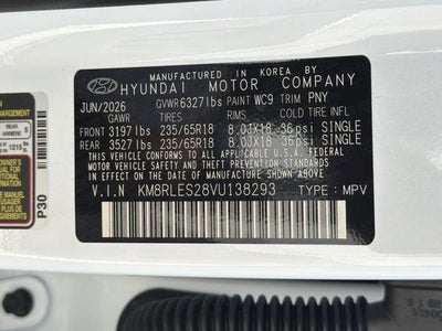 2027 Hyundai PALISADE SEL AWD