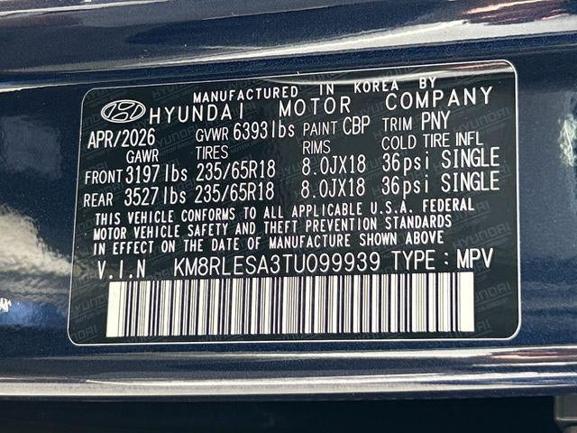 2026 Hyundai PALISADE HYBRID SEL 8P