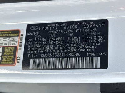 2026 Hyundai PALISADE Calligraphy FWD