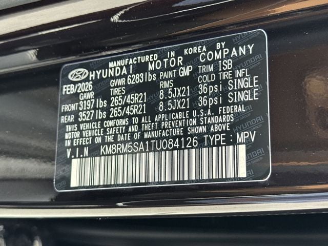 2026 Hyundai PALISADE HYBRID Calligraphy