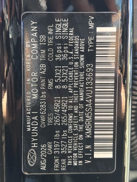2027 Hyundai PALISADE HYBRID Calligraphy