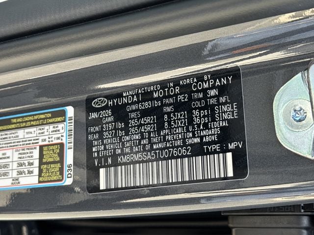 2026 Hyundai PALISADE HYBRID Calligraphy