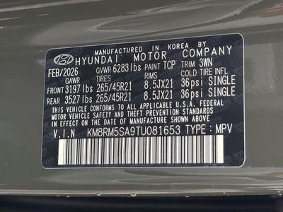 2026 Hyundai PALISADE HYBRID Calligraphy