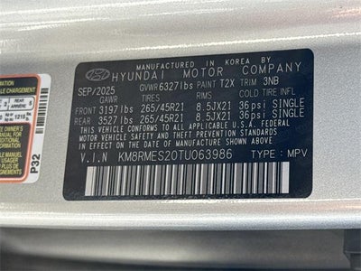 2026 Hyundai PALISADE Calligraphy AWD