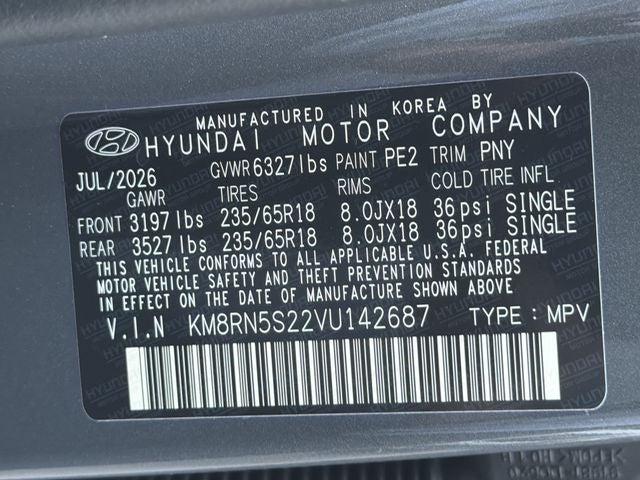 2027 Hyundai PALISADE SEL Premium FWD
