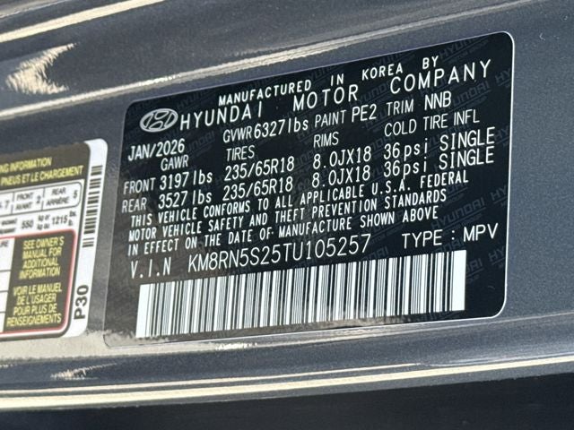2026 Hyundai PALISADE SEL Premium FWD