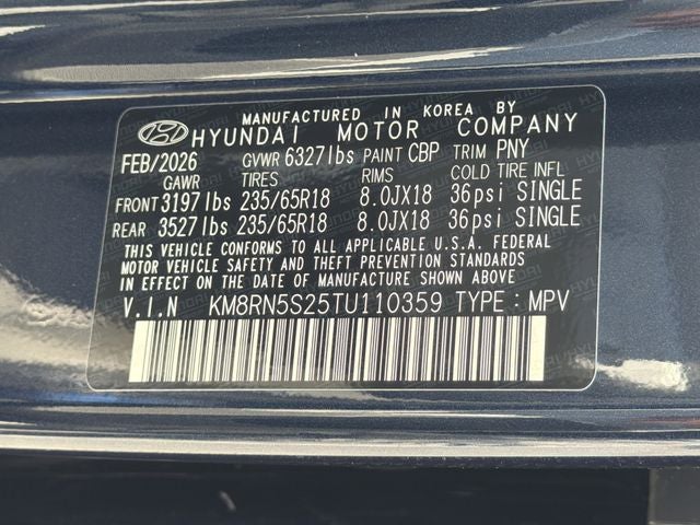 2026 Hyundai PALISADE SEL Premium FWD