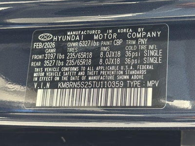 2026 Hyundai PALISADE SEL Premium FWD