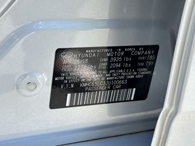 2018 Hyundai IONIQ HYBRID Blue