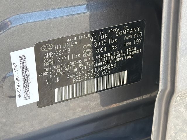 2018 Hyundai IONIQ HYBRID Blue