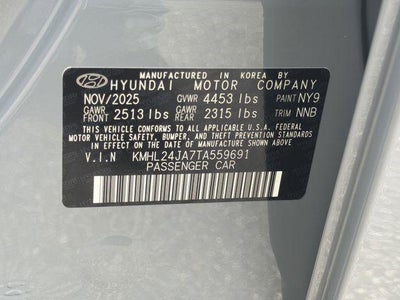 2026 Hyundai SONATA SE