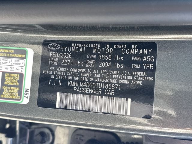 2026 Hyundai ELANTRA SEL Sport