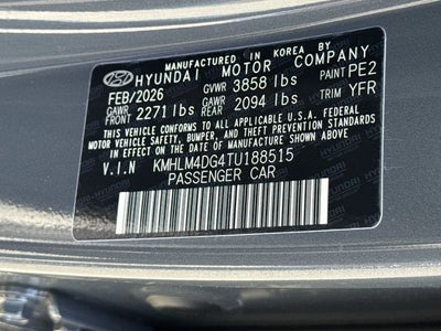 2026 Hyundai ELANTRA SEL Sport