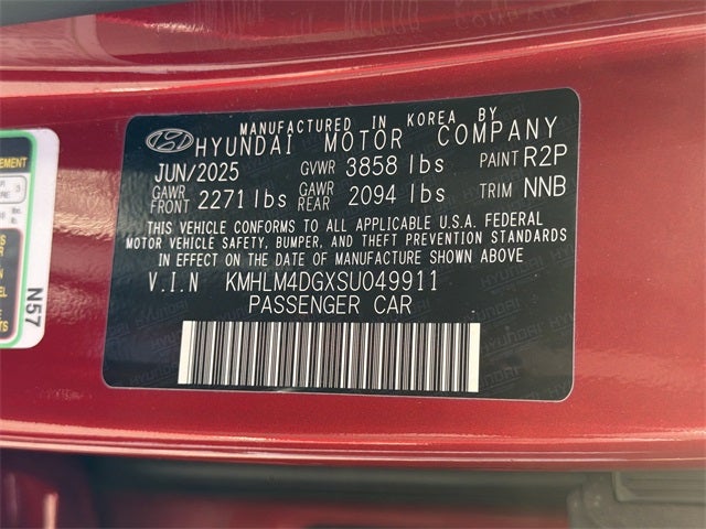 2025 Hyundai ELANTRA SEL Sport