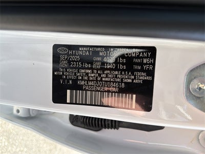 2026 Hyundai ELANTRA HYBRID Blue