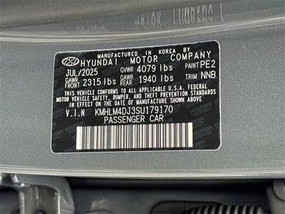 2025 Hyundai ELANTRA HYBRID Blue