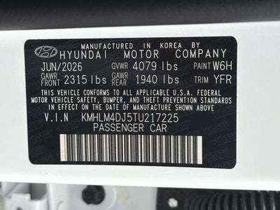 2026 Hyundai ELANTRA HYBRID Blue