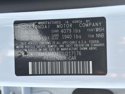 2026 Hyundai ELANTRA HYBRID Blue