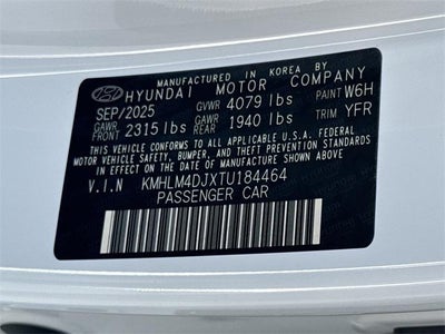2026 Hyundai ELANTRA HYBRID Blue
