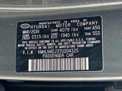 2026 Hyundai ELANTRA HYBRID Limited