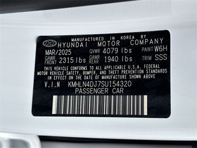 2025 Hyundai ELANTRA HYBRID Limited