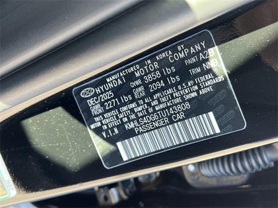 2026 Hyundai ELANTRA SEL Sport Premium