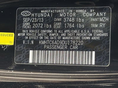 2013 Hyundai VELOSTER Base W/Gray