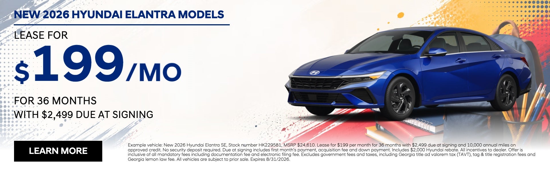 New 2026 Hyundai Elantra Models