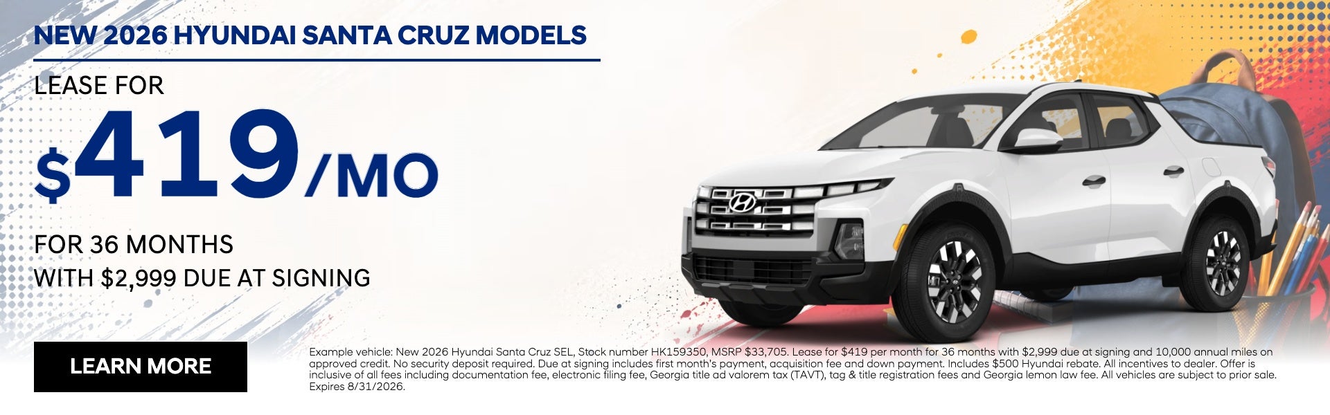 New 2026 Hyundai Santa Cruz Models
