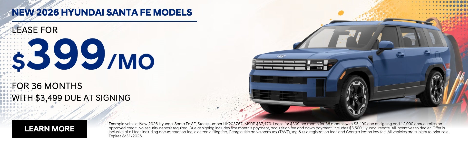 New 2026 Hyundai Santa Fe Models