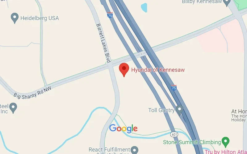 Hyundai of Kennesaw in Kennesaw GA map